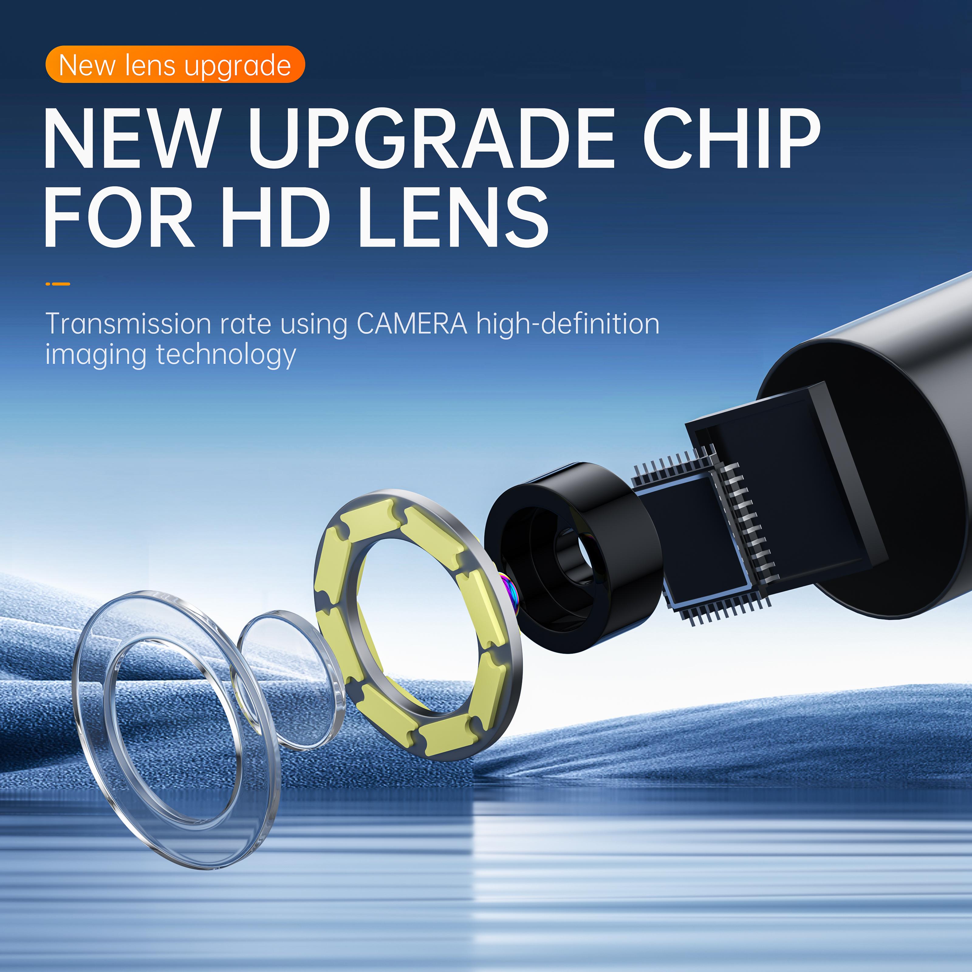 HD Waterproof Endoscope Camera  High-Brightness LED Lights  For Home Plumbing & Automotive Repair photo 2