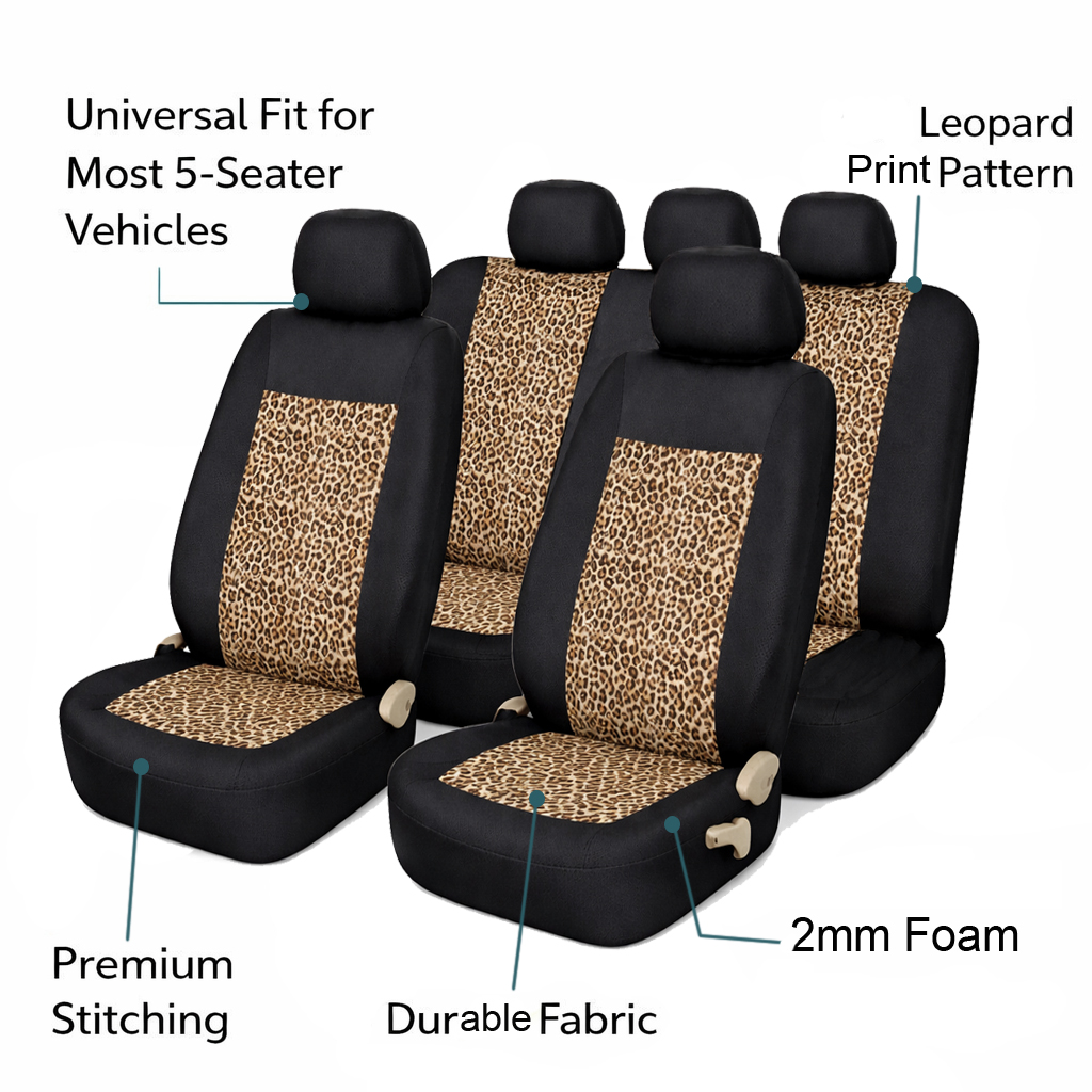 5-Seat Car Seat Cover, Classic And Timeless Design, Thin 2mm Thickness, Suitable For All Seasons photo 3