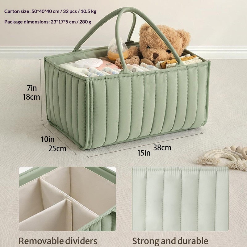 Handheld Portable Mommy Bag Large Capacity Professional Customized Maternal And Child Storage Bag Storage Bag - Pink Grid photo 2