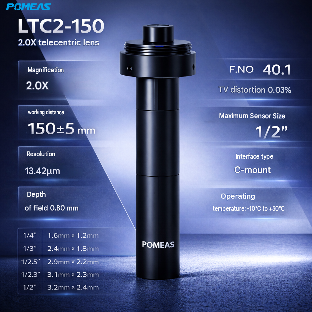 LTC2-150 2X Long Working Distance Telecentric Lens For Machine Vision Measurement And Industrial Inspection photo 2