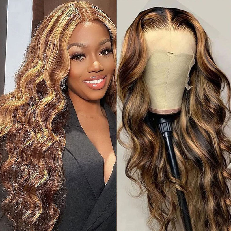 Wig Front Lace P4 27 Real Hair Headgear photo 1
