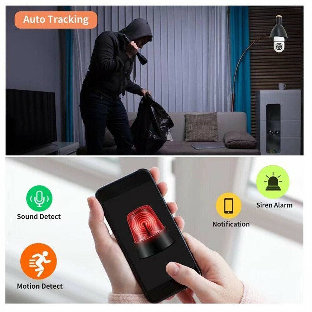 IR E27 Light Bulb Camera 1080P HD Wireless Wifi Smart Home Security Camera photo 3