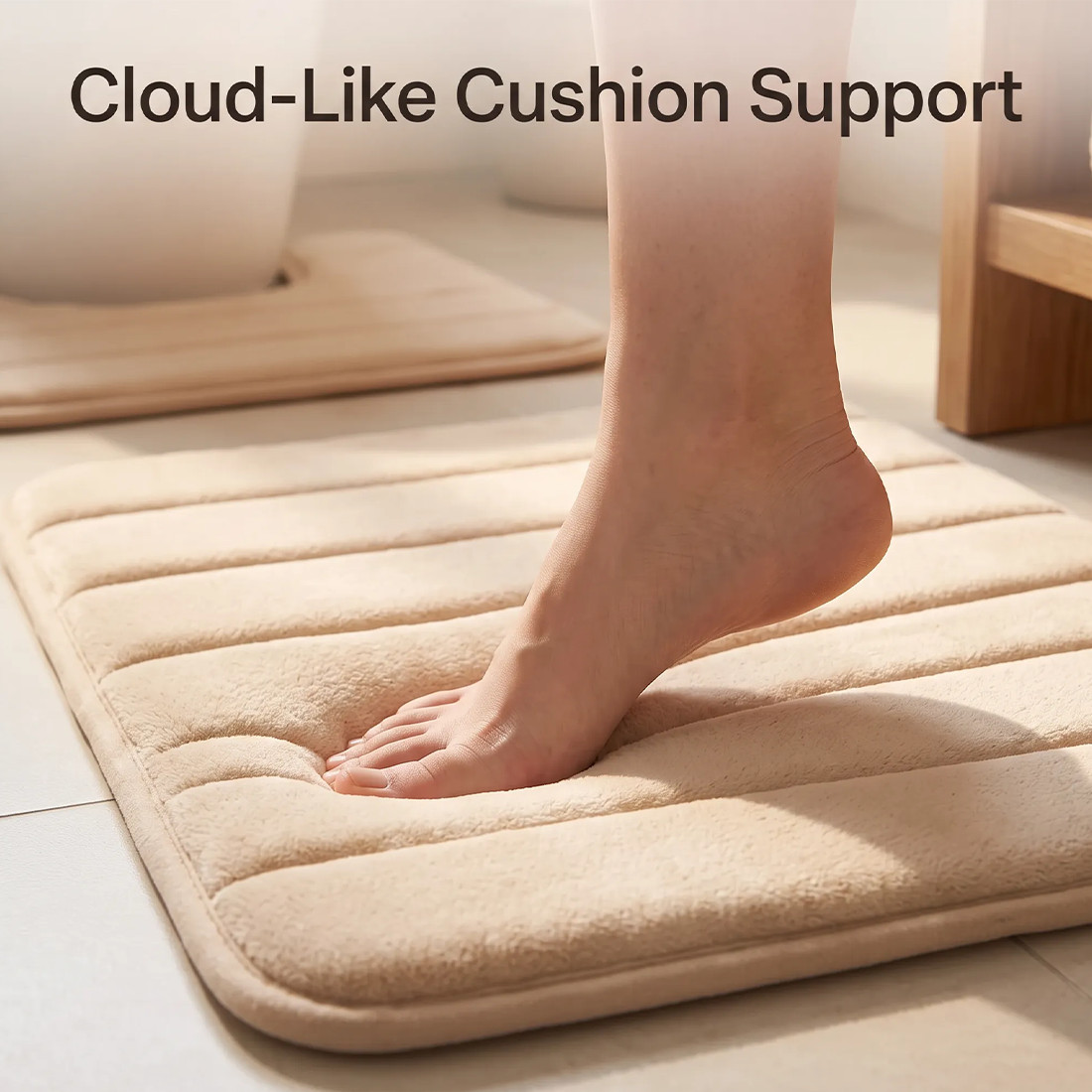 MEMORY FOAM BATH MAT PEDESTAL SET NON SLIP TOILET BATHROOM CONTOUR RUGS 3 PIECE photo 8