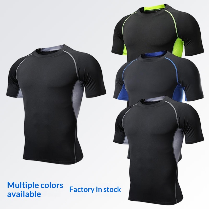 High-Elastic Outdoor Sports Quick-Drying Fitness Clothing, Breathable, Moisture-Wicking, Sweat-Wicking Cycling And Running Base Layer Training Clothing, High-Elastic Fitness photo 1