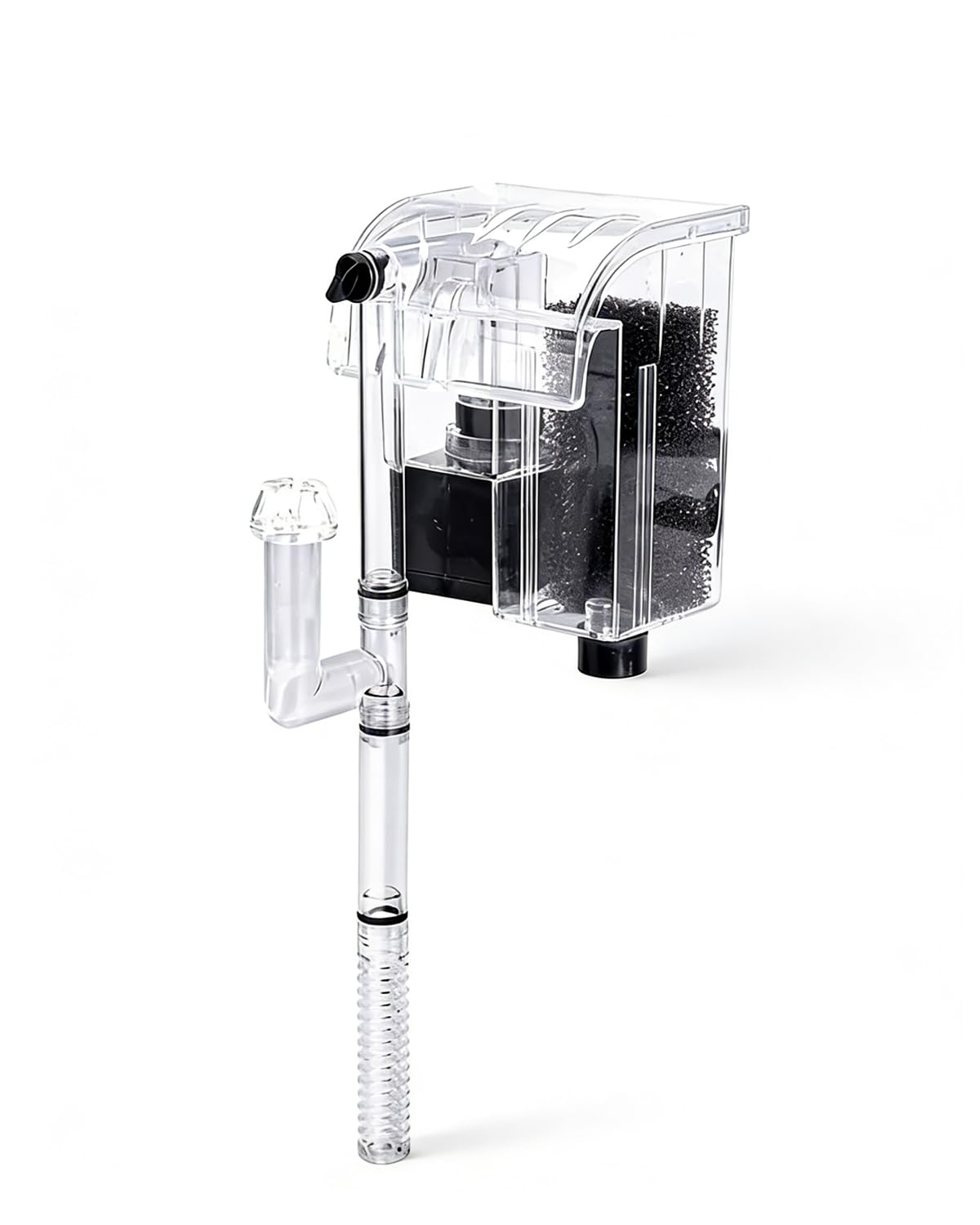 Small Fish Tank Filter, Hang On Filter For 1-5 Gal Nano Aquarium, Ultra Quiet Power Filter With Aeration & Oil Skimmer, Adjustable Flow For Betta Shrimp Tank photo 3