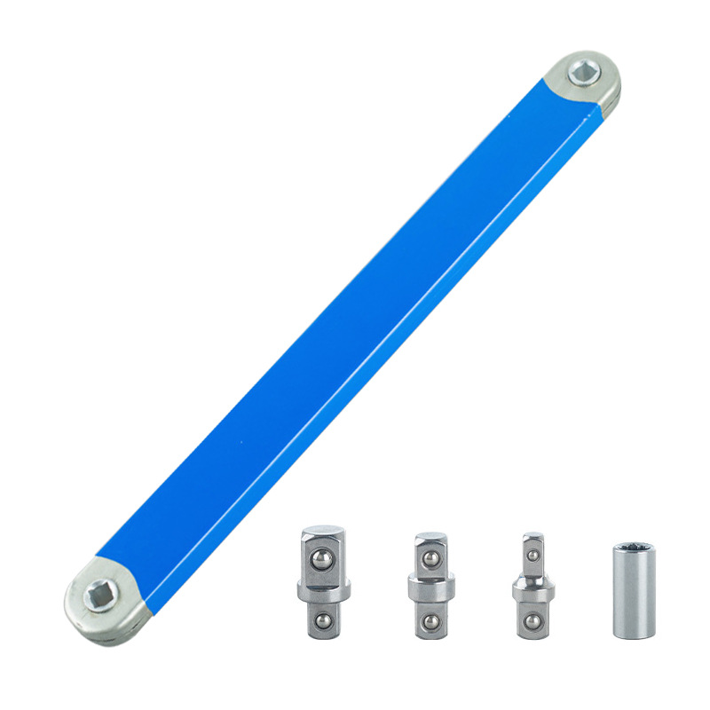 Extension Socket Wrench Set - Offset Impact Tool, Equipped With A Multi-functional Adapter - Durable Maintenance Tool For Automotive Repair photo 1
