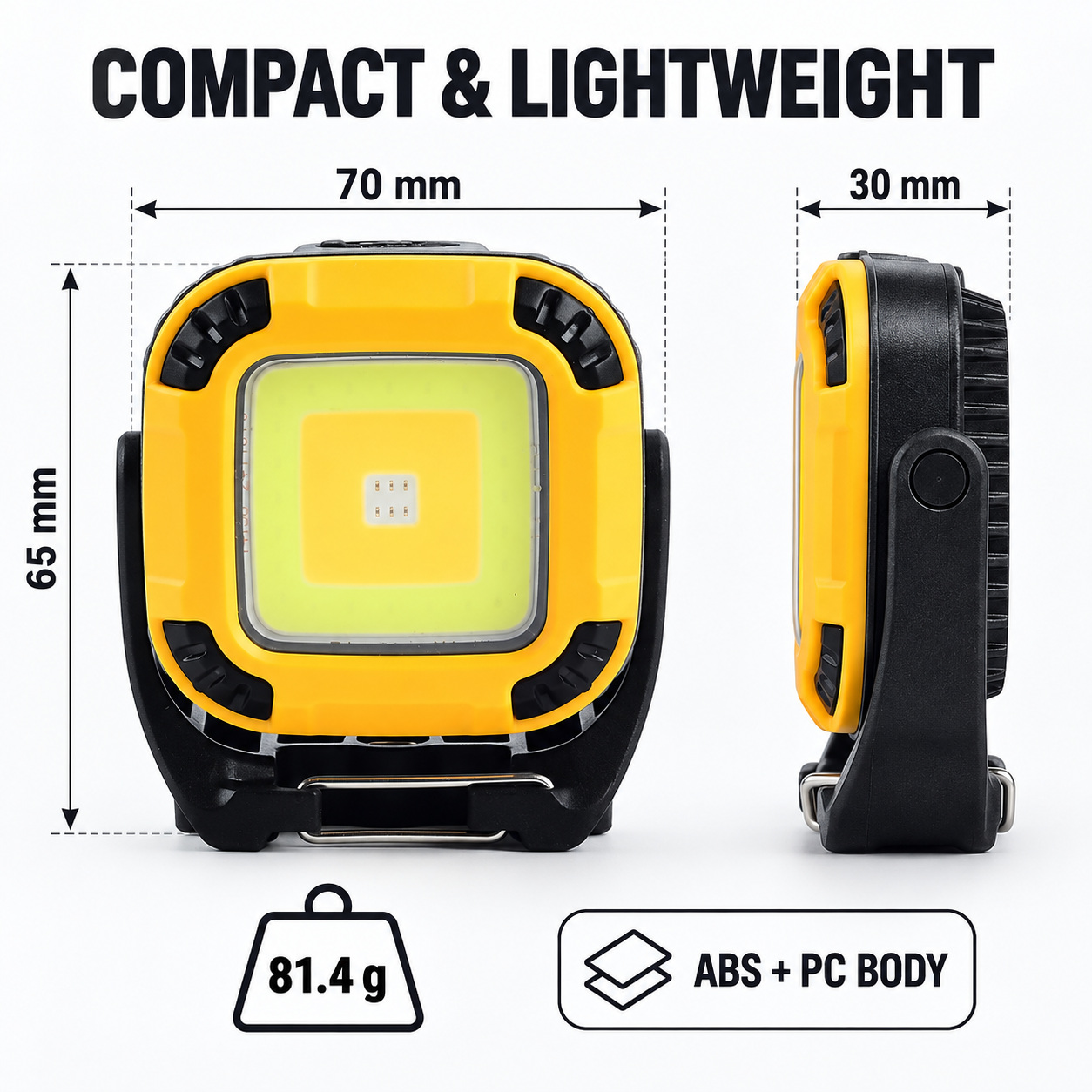 Rechargeable Magnetic Battery Display Type C LED Work Light Base Hanging W8129 1 Adjustable Stand photo 4