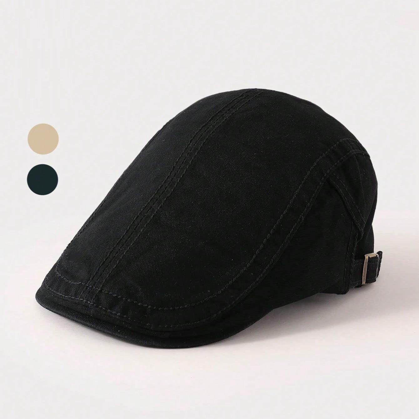 Simple And Casual British-style Landscape Hat With Simple Stitching And Short Brim. Perfect For Outdoor Commuting, Breathable And Versatile. A Casual Hat For Casual Wear photo 1