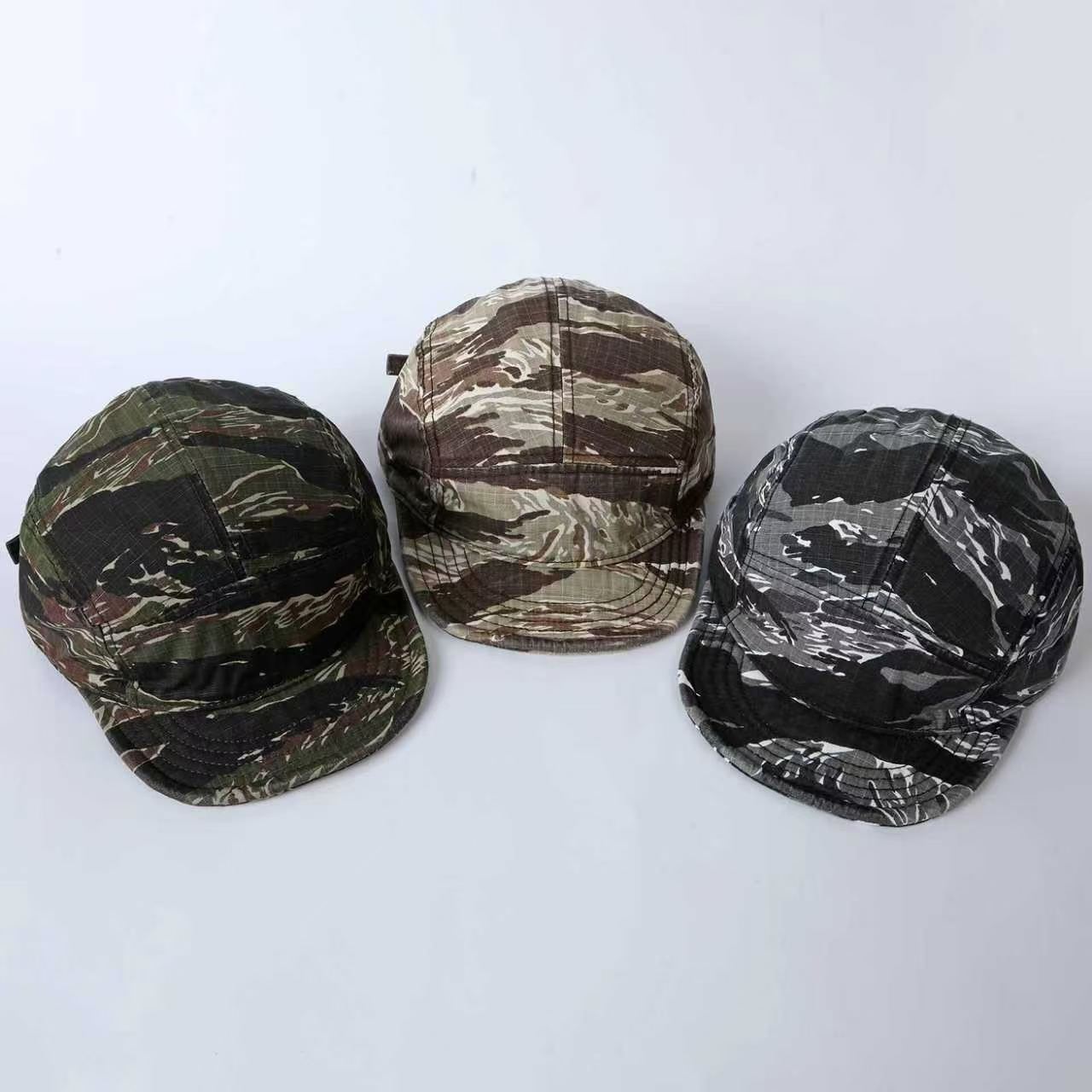 Retro Workwear-style Camouflage Short-brimmed Baseball Cap Suitable For Outdoor Hiking, Daily Commuting And Sun Protection photo 3