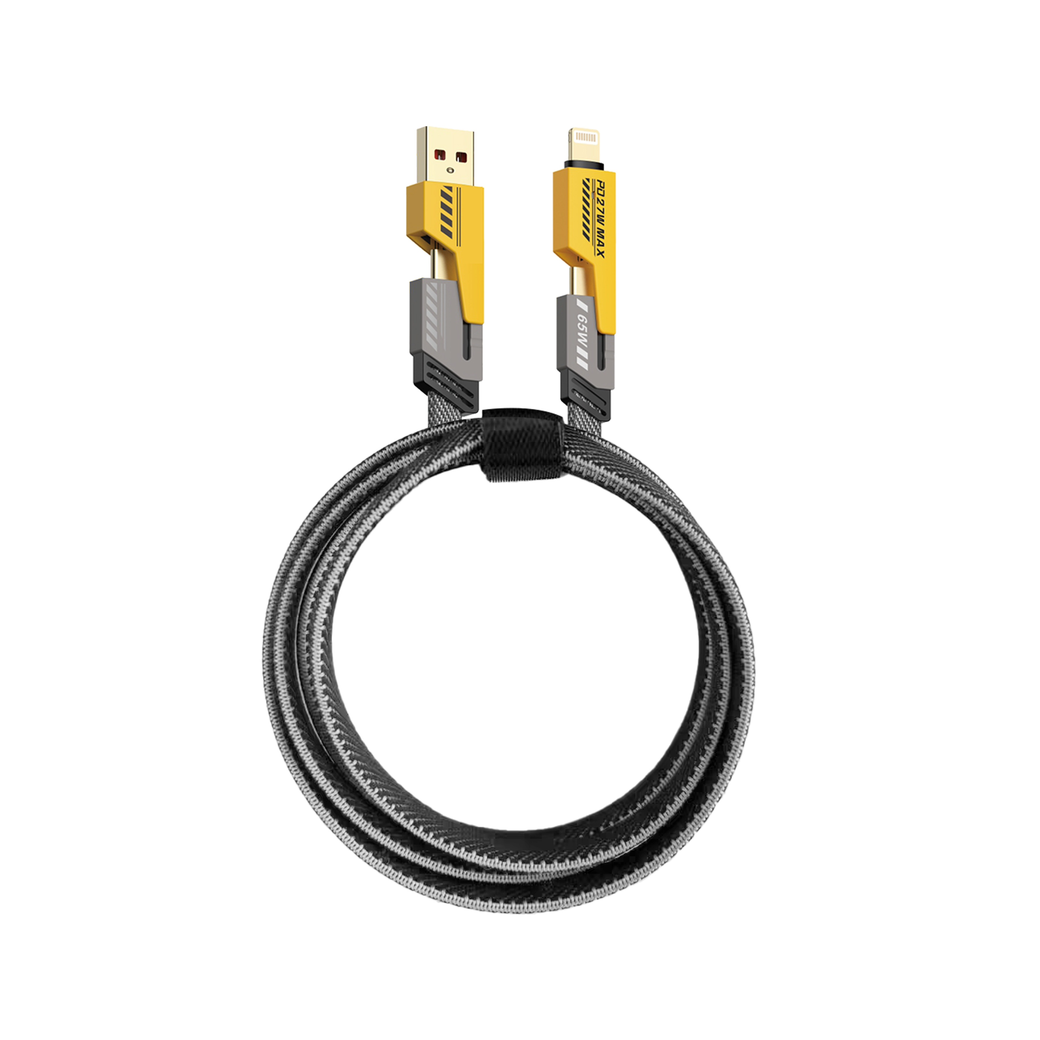 KP-312 65W 4-in-1 Retractable Charging Cable Fast-Charging Best-Selling Model Compatible With Appl Huawe Phones In Stock photo 1