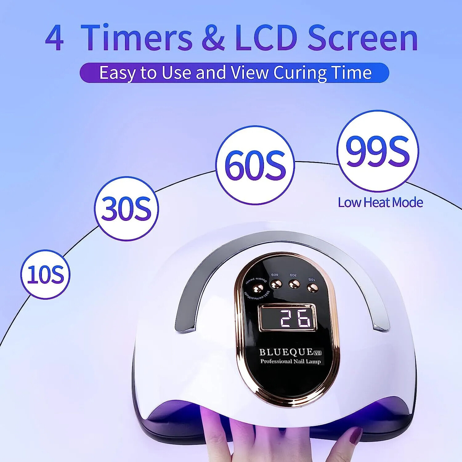 450W Professional Acrylic Gel Nail Polish UV Nail Dryer Light UV LED Nail Lamp photo 1