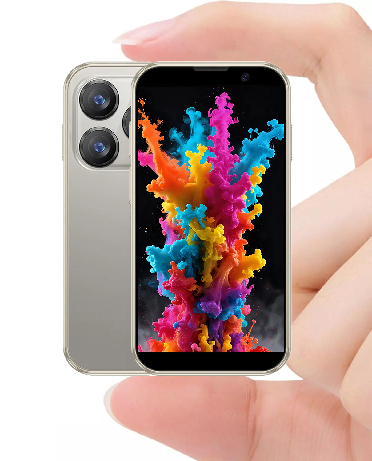 Mini Phone Unlocked World's Smallest 3.0in HD Touch Screen Mini Smartphone Android 8.1Compact Mobile Phone For Kids &Students Cell Phone Wih Quad-Core Dual SIM Face LD2GB-16GB photo 1