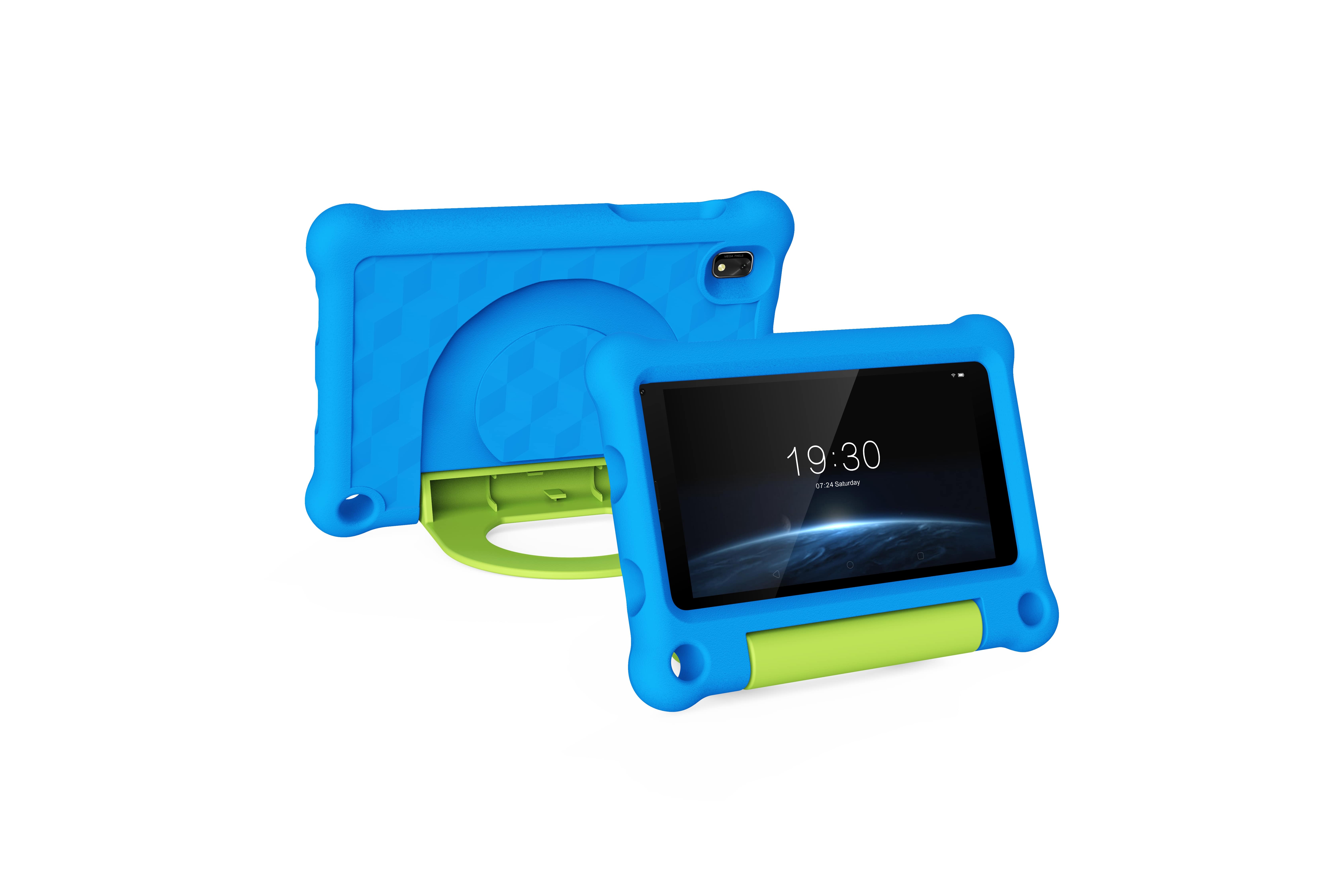 G-tab T7Pro Kids Tablet  7 Inch 1024&600 IPS Screen  Android 14  1.5GHz Quad-core CPU  4GB RAM 2GB &2GB Expansion 64GB ROM 2.4&5GHz WiFi  3000mAh Battery  2MP&2MP Camera-Blue photo 1