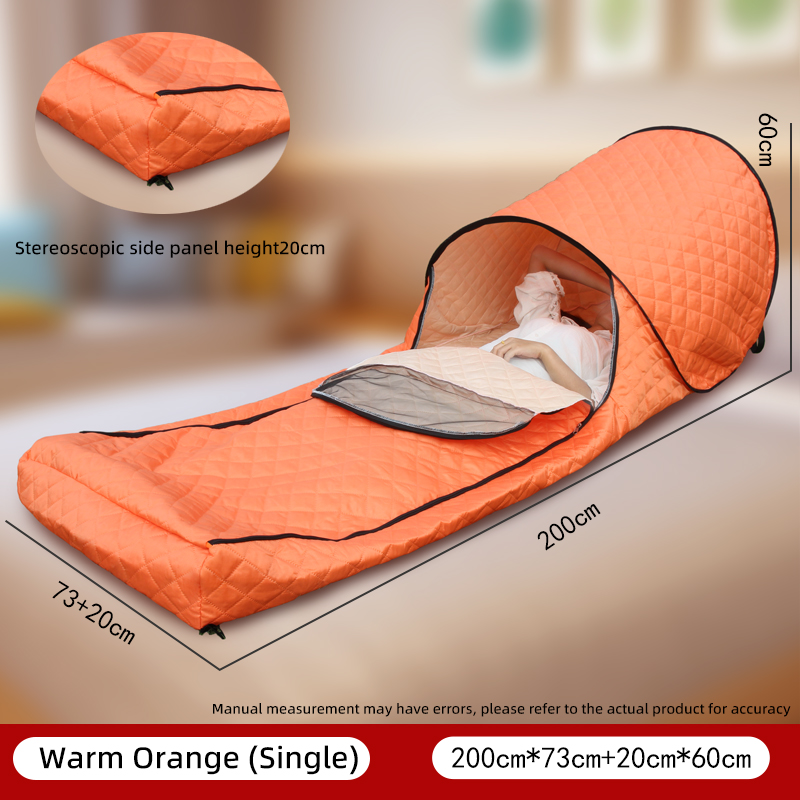 Portable No Assembly Warm Sleeping Bag Cover Quilted Thickened Wind & Cold Resistant Camping Dorm Nap Isolation Sleeping Bag photo 2