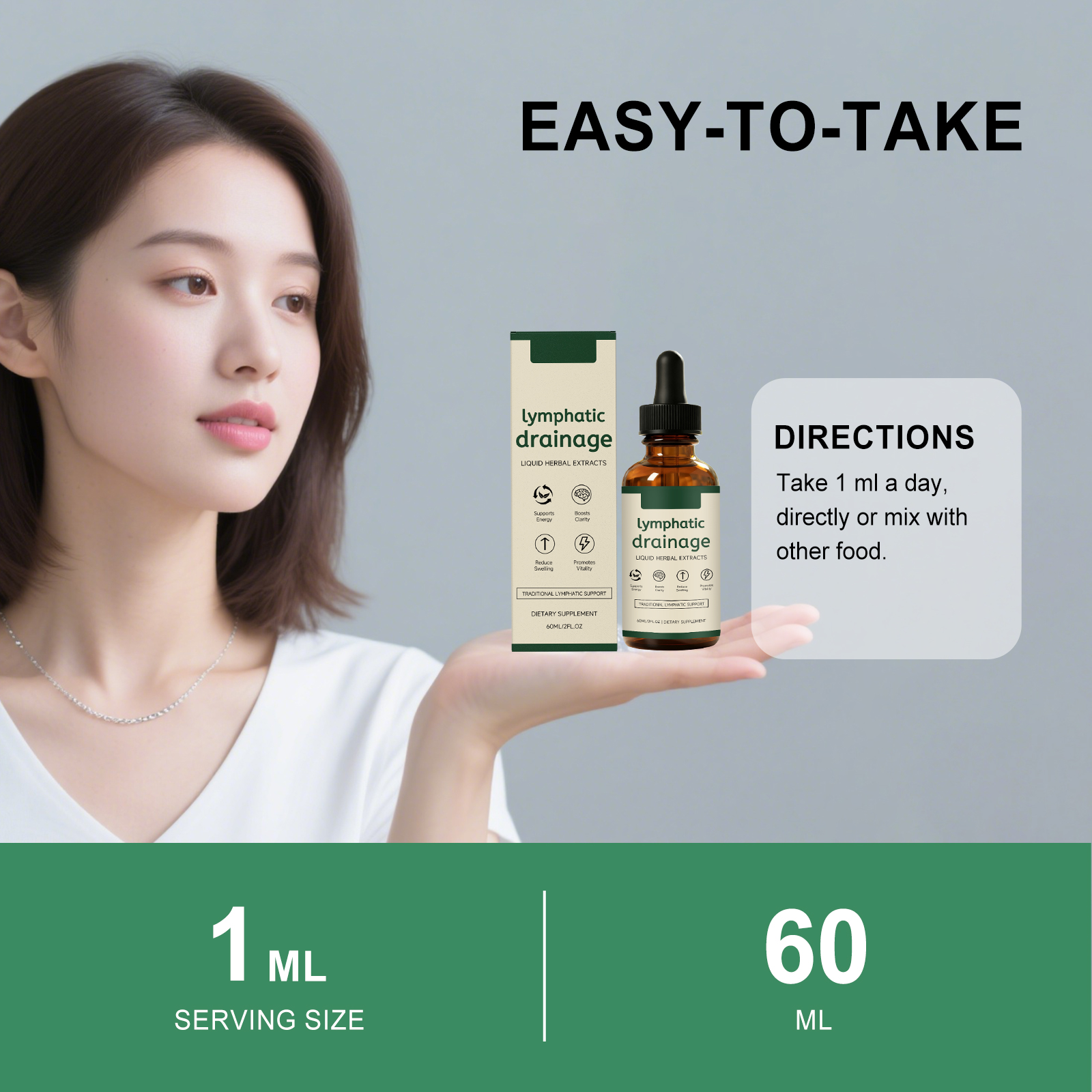 Lymph Health Support Herbal Drops 60ml Box photo 1