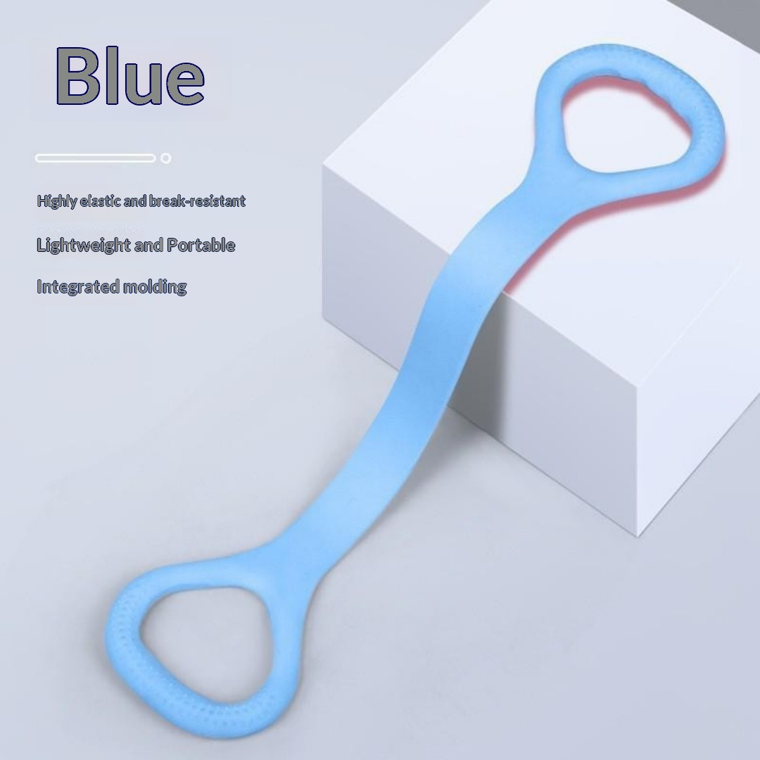 Back And Shoulder Exercise Tool For Home Use, Yoga Stretching Band, Waist Shaping Elastic Rope, Figure-Eight Resistance Band, Fitness Equipment photo 3