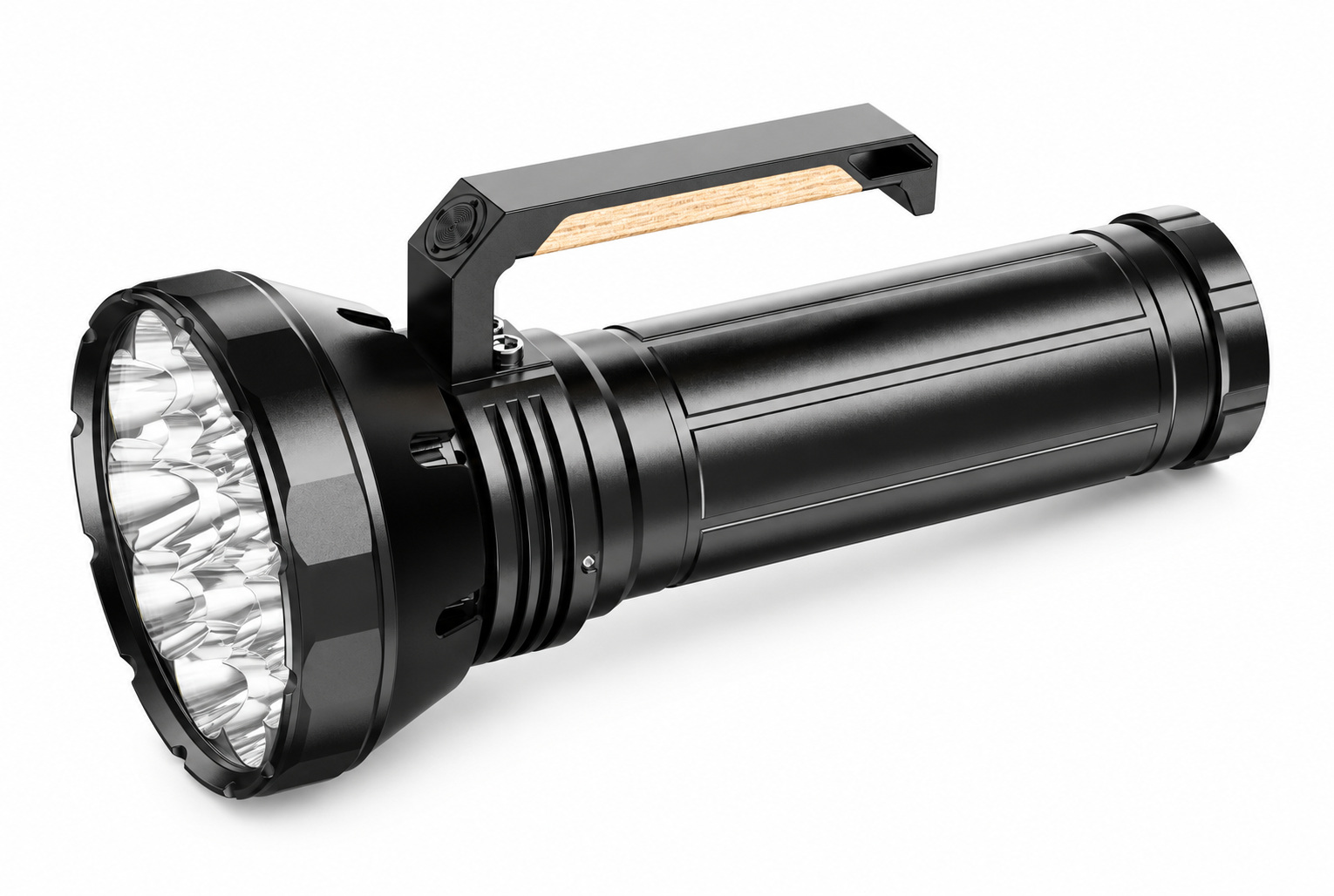 Solar Powered Rechargeable Type C LED Work Light 32000mAh W5220 2 38000LM Aluminum Alloy Flashlight photo 1