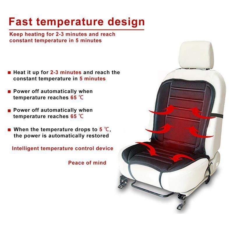 Heated Car Seat Pad 12V -Auto Heating Cushion, Comfortable Warmer, Universal Fit photo 7
