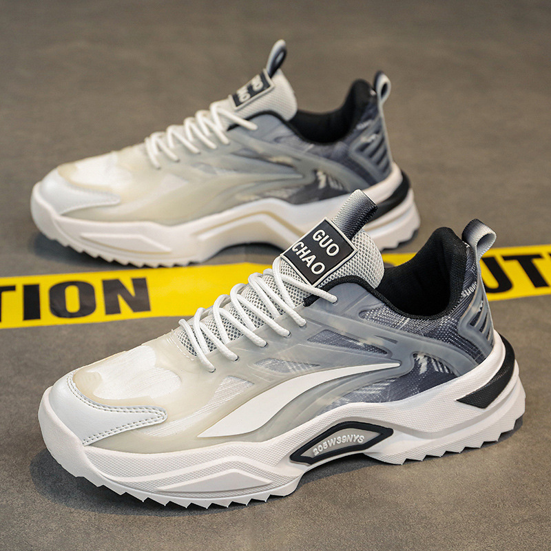Lace-up Dad Shoes Fashion Thick-soled Sports Shoes Casual Breathable Sneakers For Men photo 3