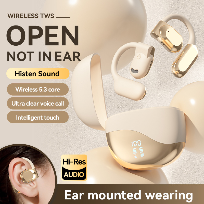 Cross Border Explosion M127 Long Range Hanging Earphone Private Model High Color Value Low Latency Wireless Bluetooth Headphones Wholesale photo 2