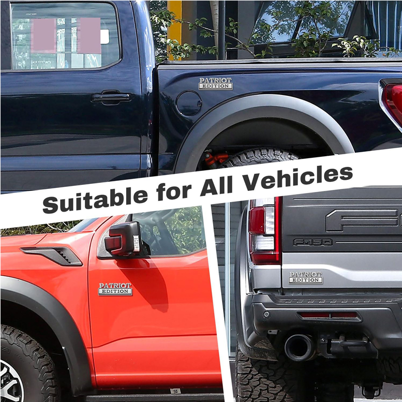 2pcs Patriot Edition Emblems, Emblem 3D Badge Decal Car Truck SUV,Refrigerator Sticker,Window Display Stickers,Bicycles, Laptops, Fridges photo 3
