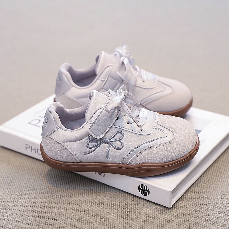 2026 Spring Autumn New Kids Skate Shoes, Breathable German Trainers, Fashion Bow Casual Sneakers For Little & Big Girls photo 3
