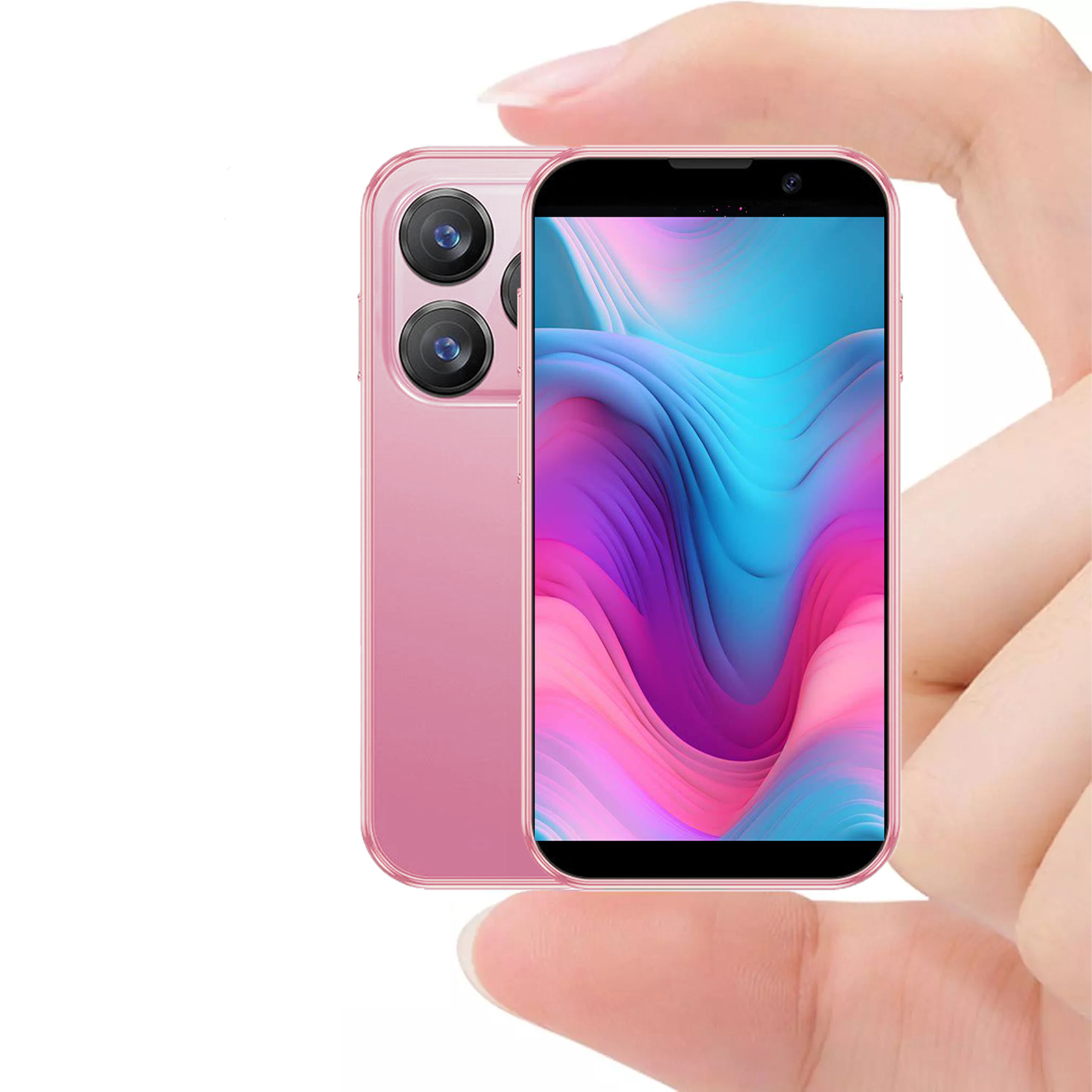 Mini Phone Unlocked World's Smallest 3.0in HD Touch Screen Mini Smartphone Android 8.1Compact Mobile Phone For Kids &Students Cell Phone Wih Quad-Core Dual SIM Face LD2GB-16GB photo 2