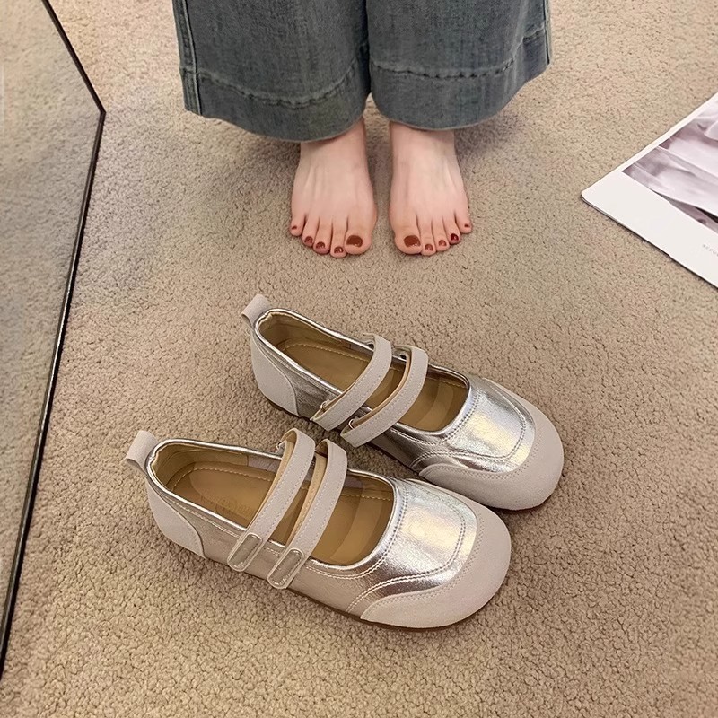2026 New Princess Style Girls Leather Shoes, Soft Sole Flat Shoes For Spring Autumn, Silver Loafers Kids Dress Matching Shoes photo 3