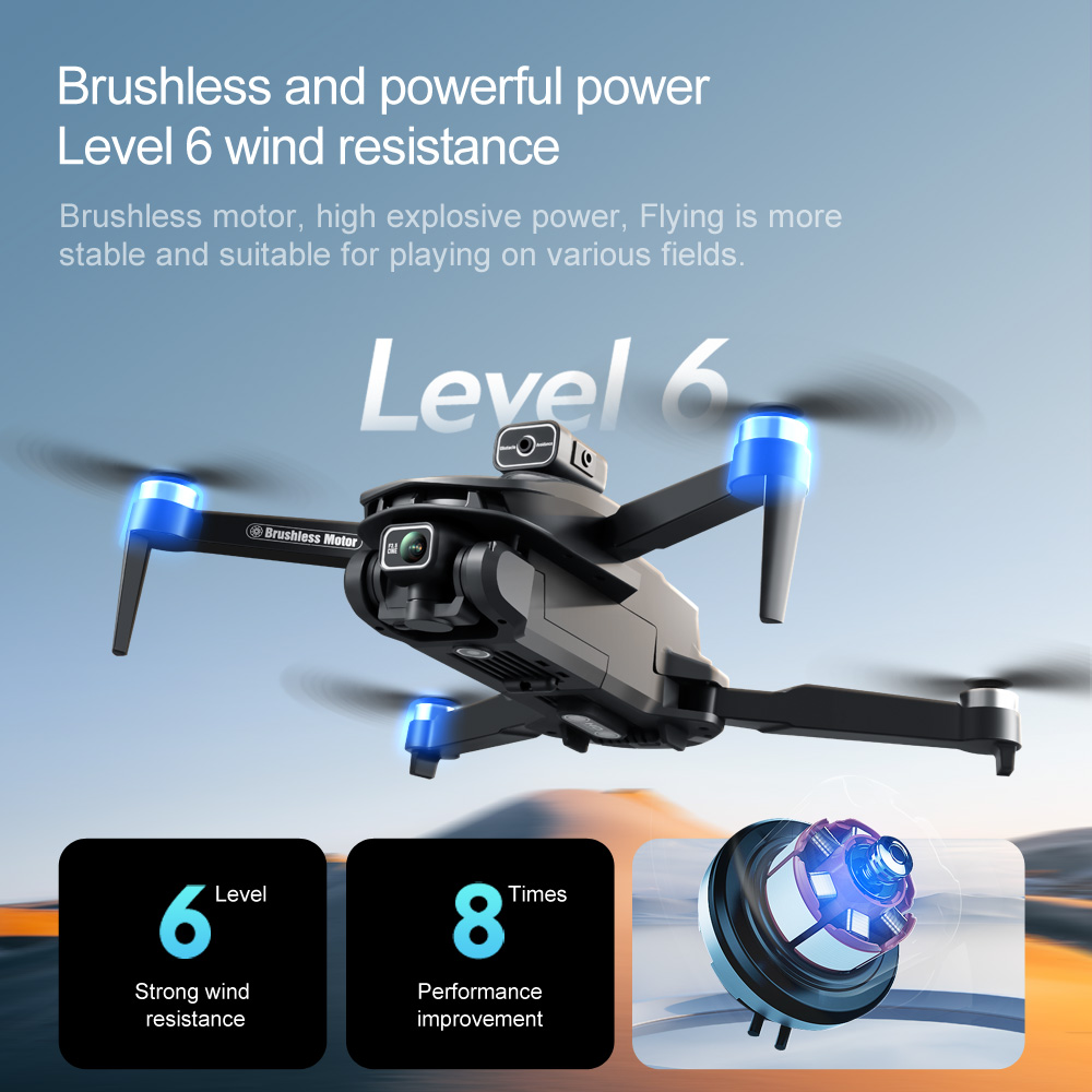 V168Pro Max Drone  8K HD, 4.5-inch Screen, With GPS Positioning Function, And Carbon Fiber Pattern Finish. photo 3