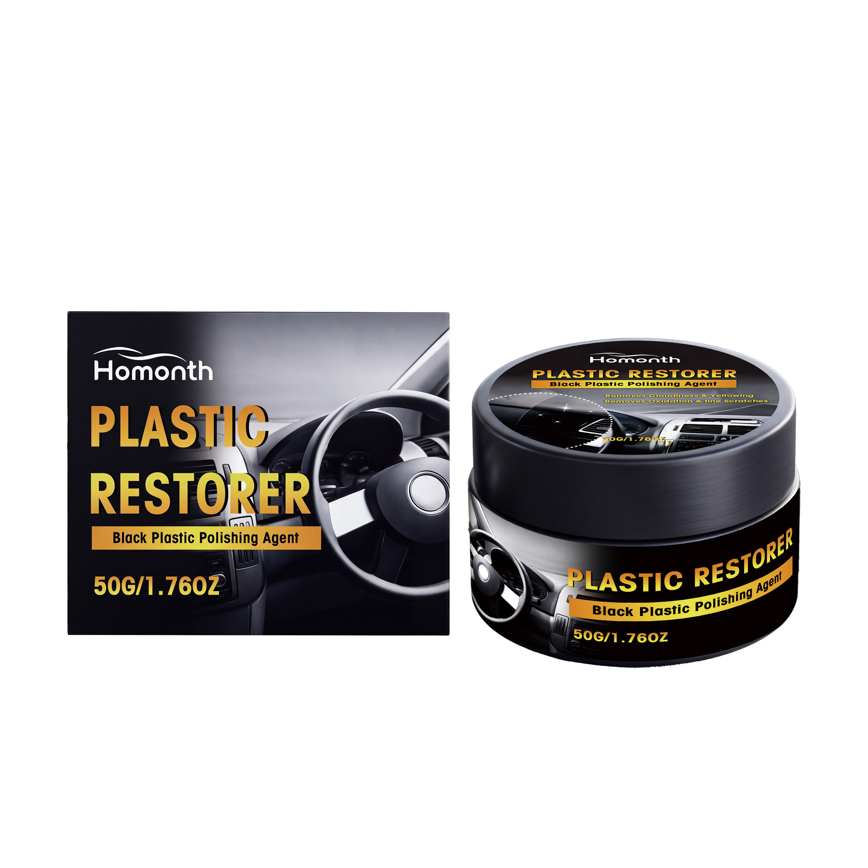 Plastic Cleaning Cream, Gentle Interior Trim Decontamination Dust Removal Care Balm photo 7