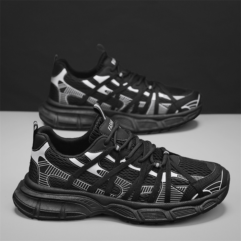 2026 New Fashion Breathable Versatile Casual Shoes For Men, Chunky Sole Mesh Sneakers, Casual Footwear For Teens photo 1