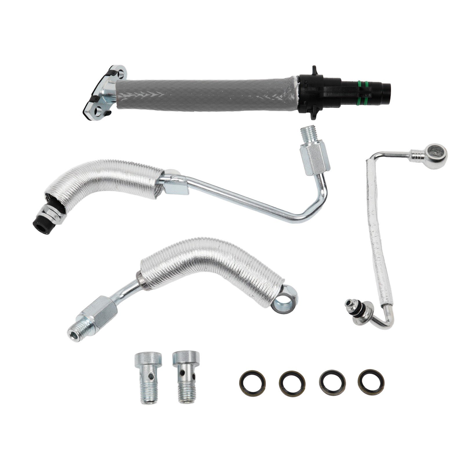 4PCS Turbo Oil Return Drain Line Oil Feed Pipe Kit For Encore -Sonic Cruze Trax photo 3