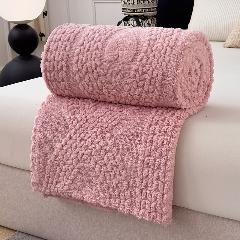 1PC Plush Throw Blanket, Soft Fuzzy Flannel Blanket, Cozy Warm Blanket For Bed Sofa Bedroom, All Season Use photo 5