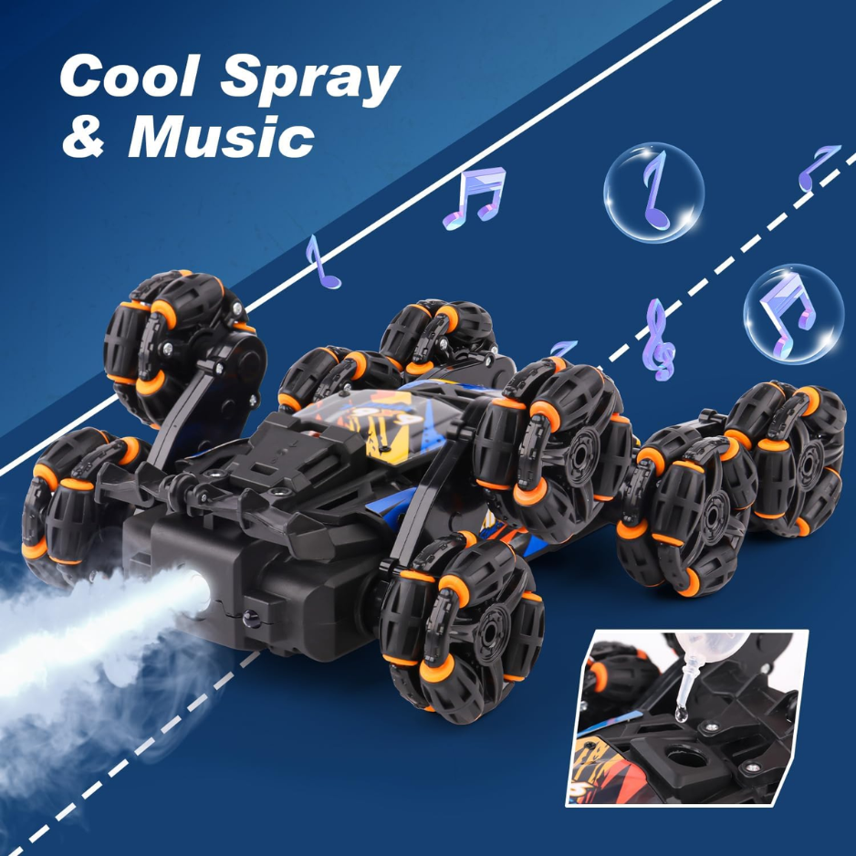 Cool 8 Wheels Hand Controlled Rc Stunt Car Toys, Gesture Sensing Remote Control Cars photo 5