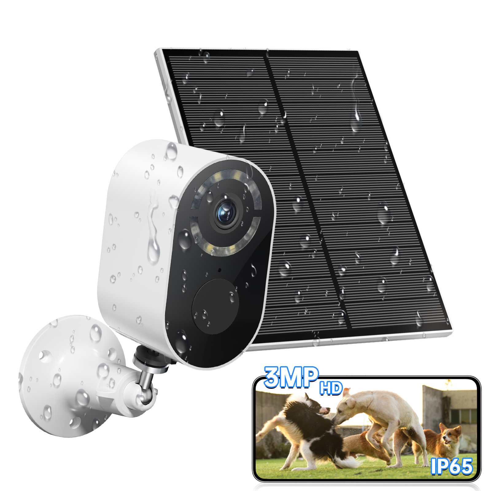 Solar Battery Security Camera Wireless Wifi CCTV Solar Powered Camera Surveill Camera Outdoor photo 1