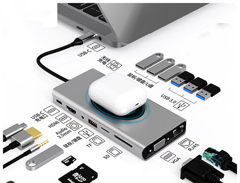 Hub Multi-function Hub HDMI Docking Station Notebook Converter photo 1