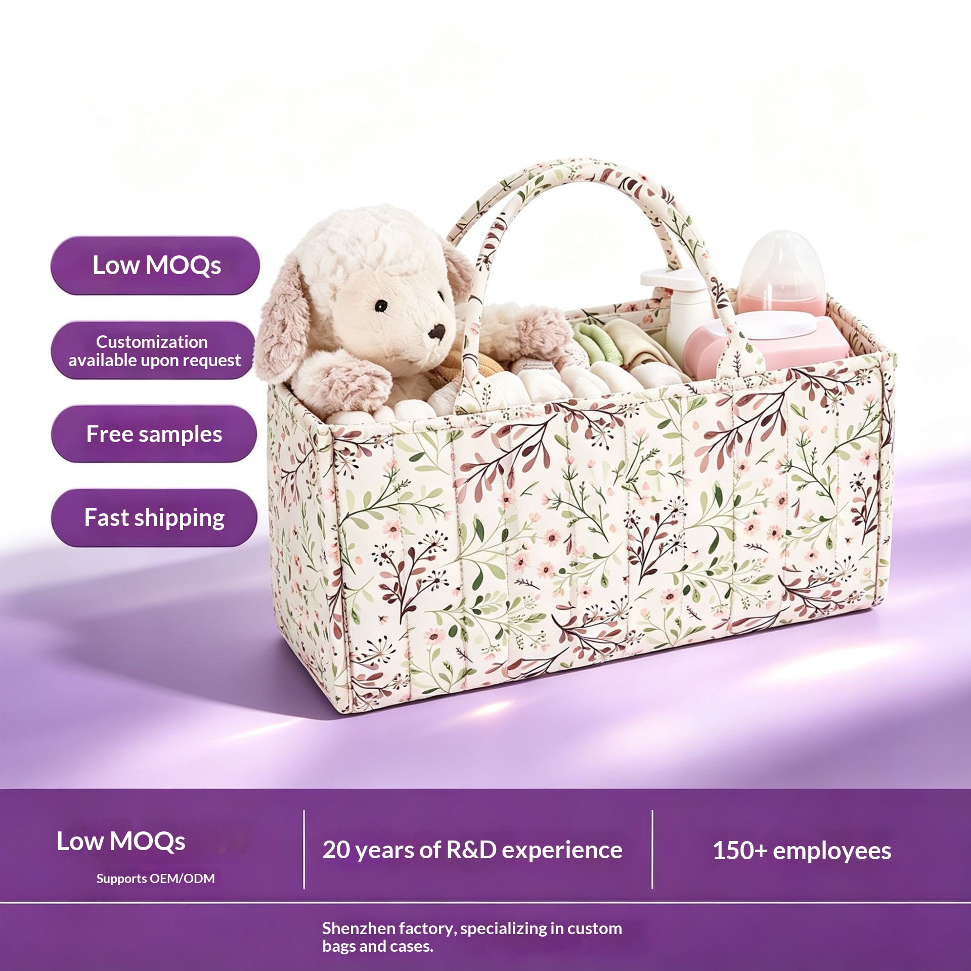 Handheld And Portable Mommy Bag, Large Capacity Professional Customized Mother And Baby Storage Bag, Storage Bag - Rouge Powder photo 6
