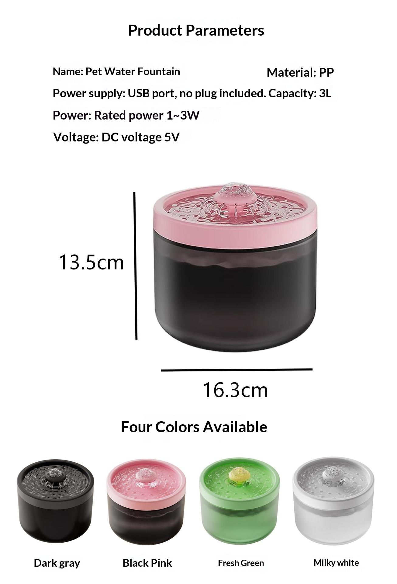 Automatic Filtering Circulating Pet Water Fountain photo 4