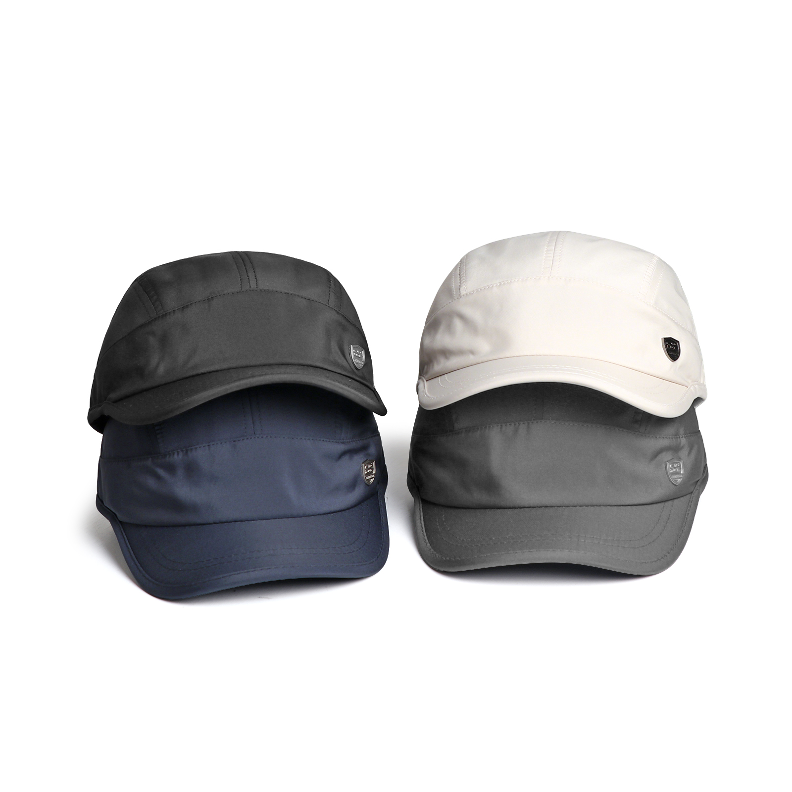 Lightweight, Breathable, Quick-drying Baseball Cap With Metal Emblem, Short Brim, Dome-shaped, Outdoor Casual Beanie Hat photo 6