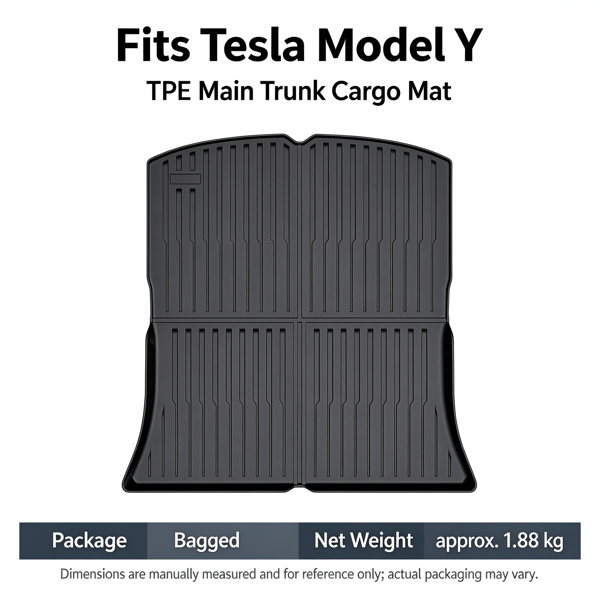 Custom Injection Molded TPE Full Set Floor Mats & Trunk Liners For Tesla Model Y, Eco-friendly & Comfortable, Wholesale Available photo 4