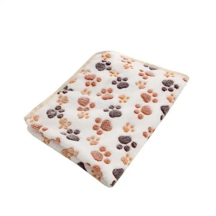 3 Pack Pet Blanket, Soft Plush Paw Print Dog Blanket Washable, Warm Fleece Cat Blanket For Large Medium Dogs, Sofa Couch Bed Cage Protector,23 X 16 In,30 X 20 In,41 X 31 In,47.2 X 39.3 In photo 4