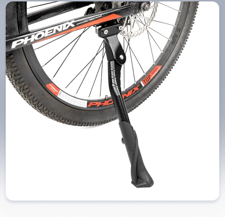 Aluminum Alloy Bicycle Kickstand, Adjustable Dual-Hole Heavy Duty Single Side Stand For Mountain Bikes & Electric Lithium Bicycles photo 4