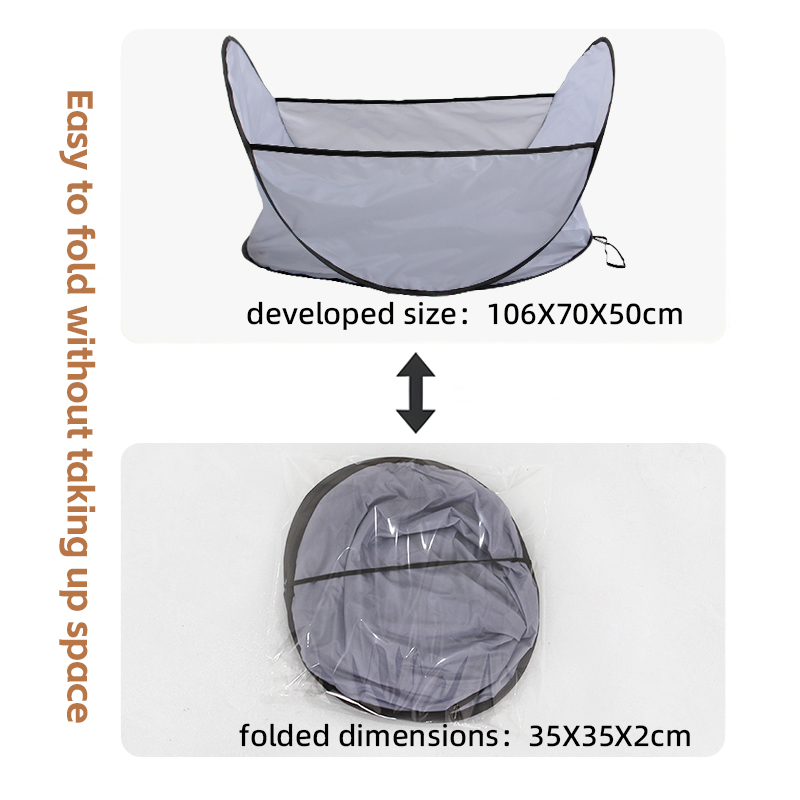 Pet Haircut Bib Foldable Pet Grooming Catcher For Dog Cat Hair Collecting Apron For Home Grooming photo 3