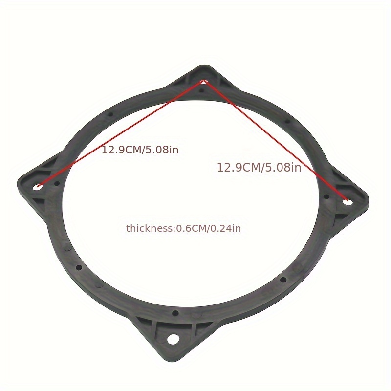 2PCS 6.5 Inch Front Door Speaker Adapter Spacer Rings Compatible With 2006-2020 Hyundai Genesis Sonata Elantra Tucson Azera Santa Fe KIA Forte Sedona NIRO photo 5