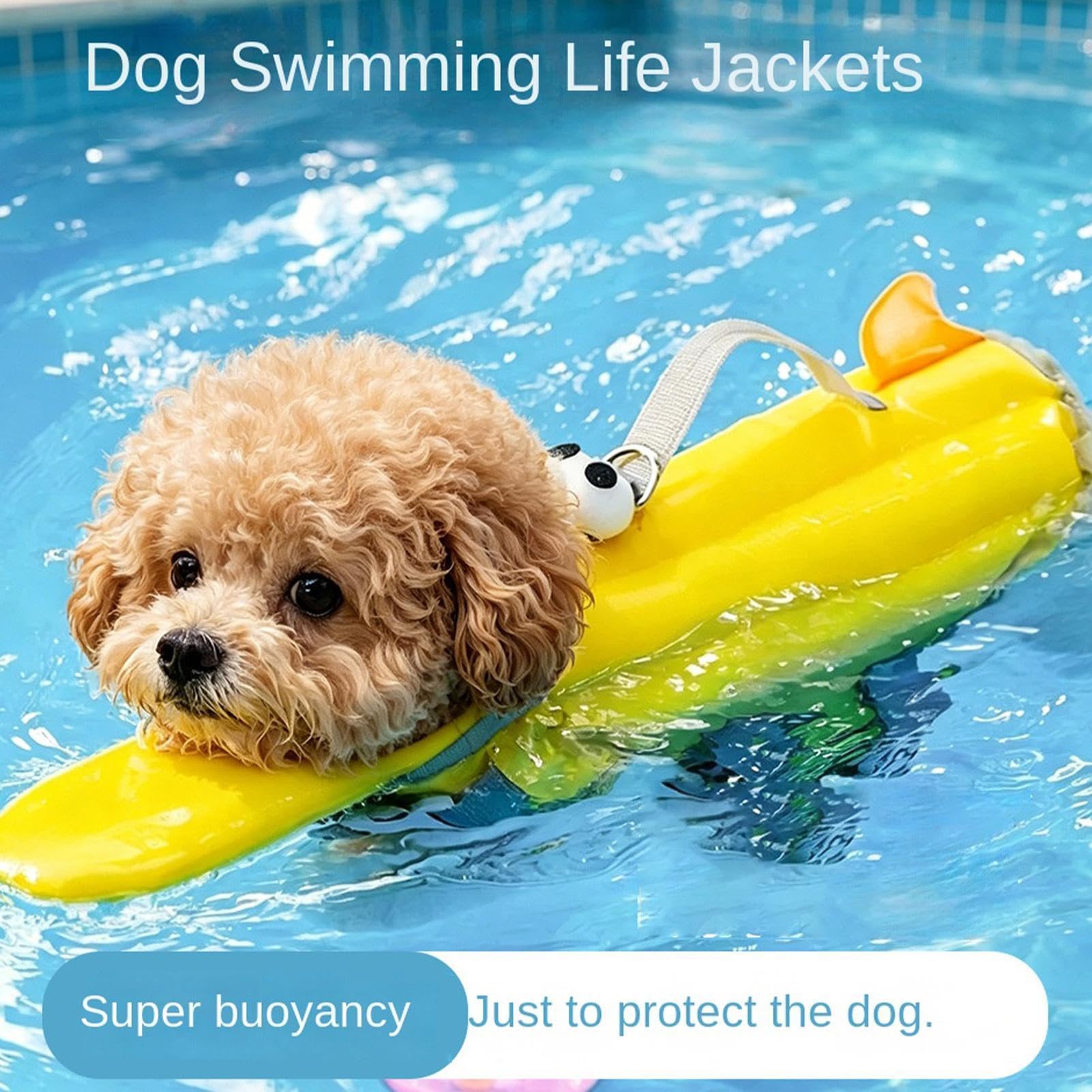 Dog Life Jacket - Cute Dog Life Vest For Swimming Boating With High Buoyancy And Rescue Handle, Adjustable Pet Floating Jacket  Puppy Floating Swim Vest For Small Medium And Large Pet photo 2