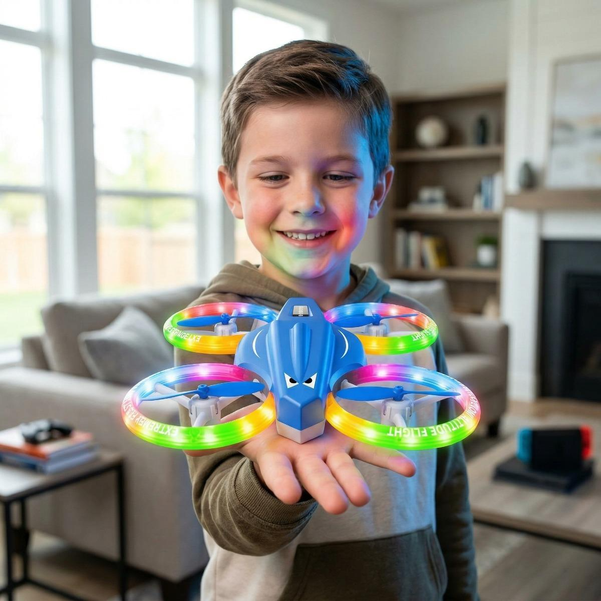 Durable Kid Drone  ABS Plastic Button Controller  3 Speed Modes  Adjustable Rechargeable Multi Battery Quadcopter photo 3