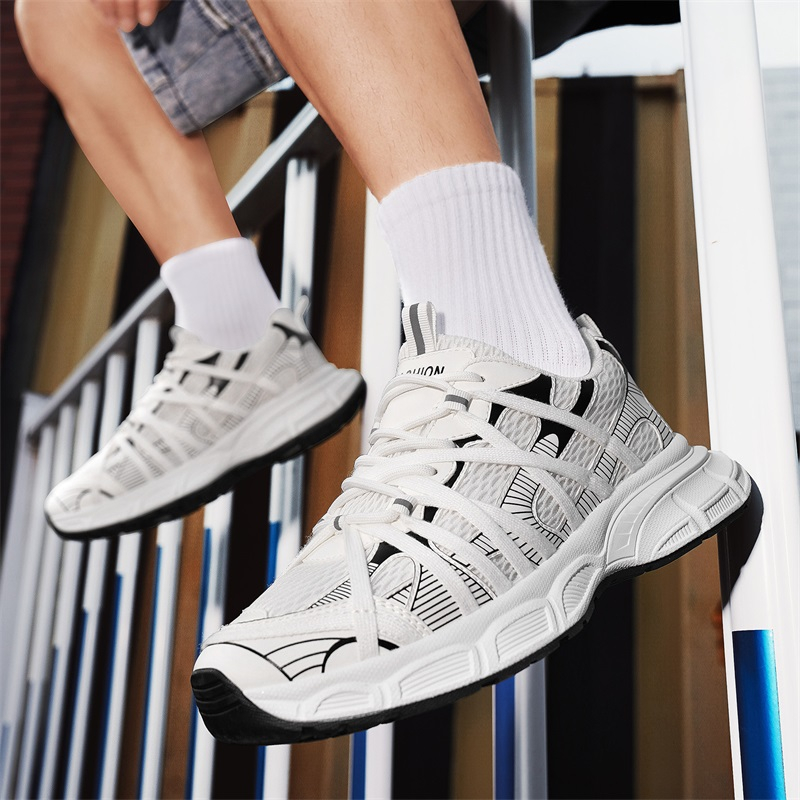 2026 New Fashion Breathable Versatile Casual Shoes For Men, Chunky Sole Mesh Sneakers, Casual Footwear For Teens photo 6