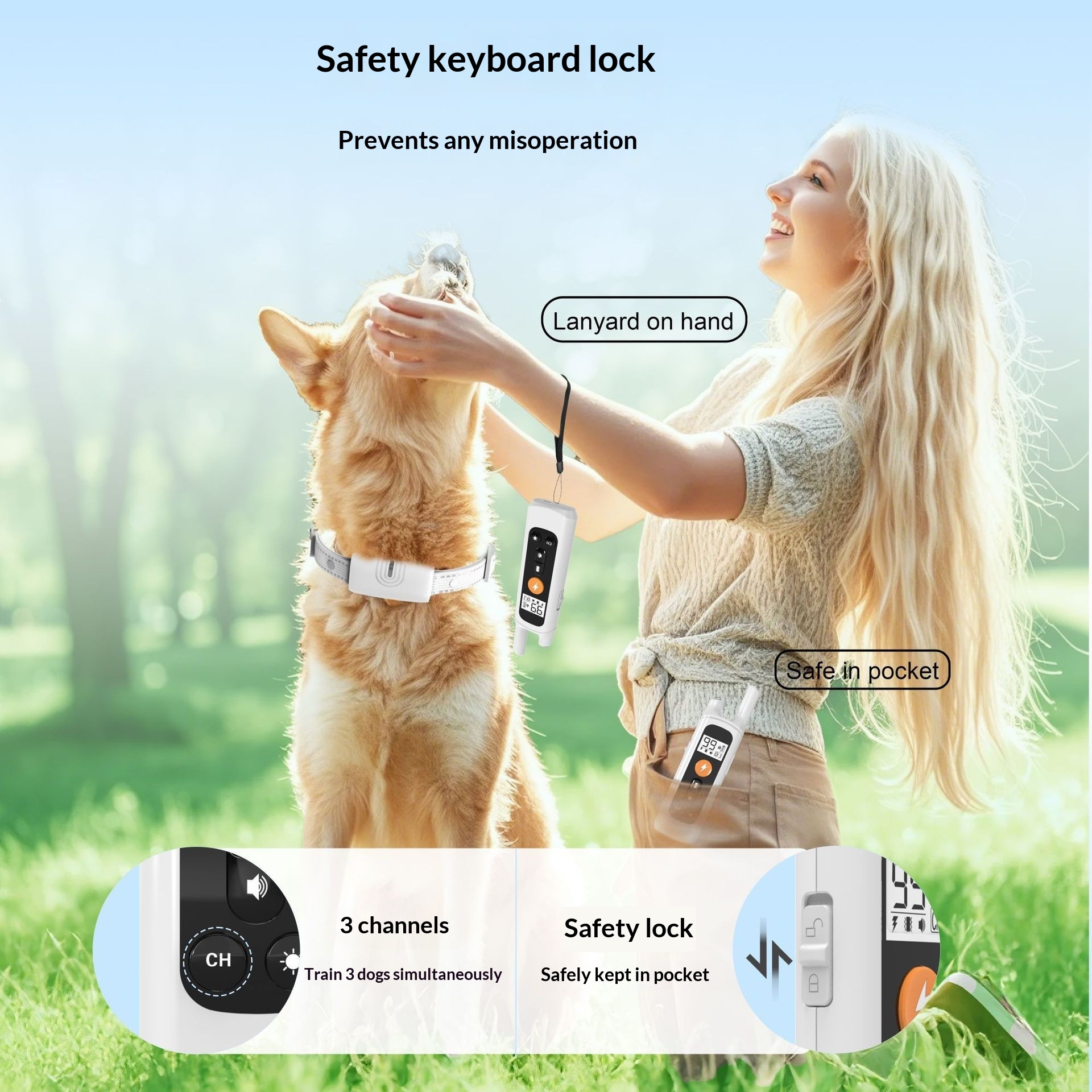 Rechargeable Waterproof Long-Range Remote Dog Training Collar photo 6