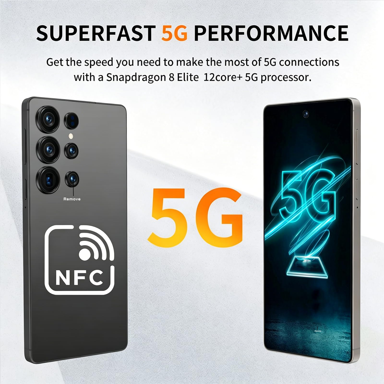 C25 Ultra Unlocked Phone With NFC, 12-512GBSmartphone,8000mAh,6.9in  HD Screen,Android 15 Cell Phone,5G -Built In Pen-Dual SIM-Fingerprint Unlock-Face ID photo 6
