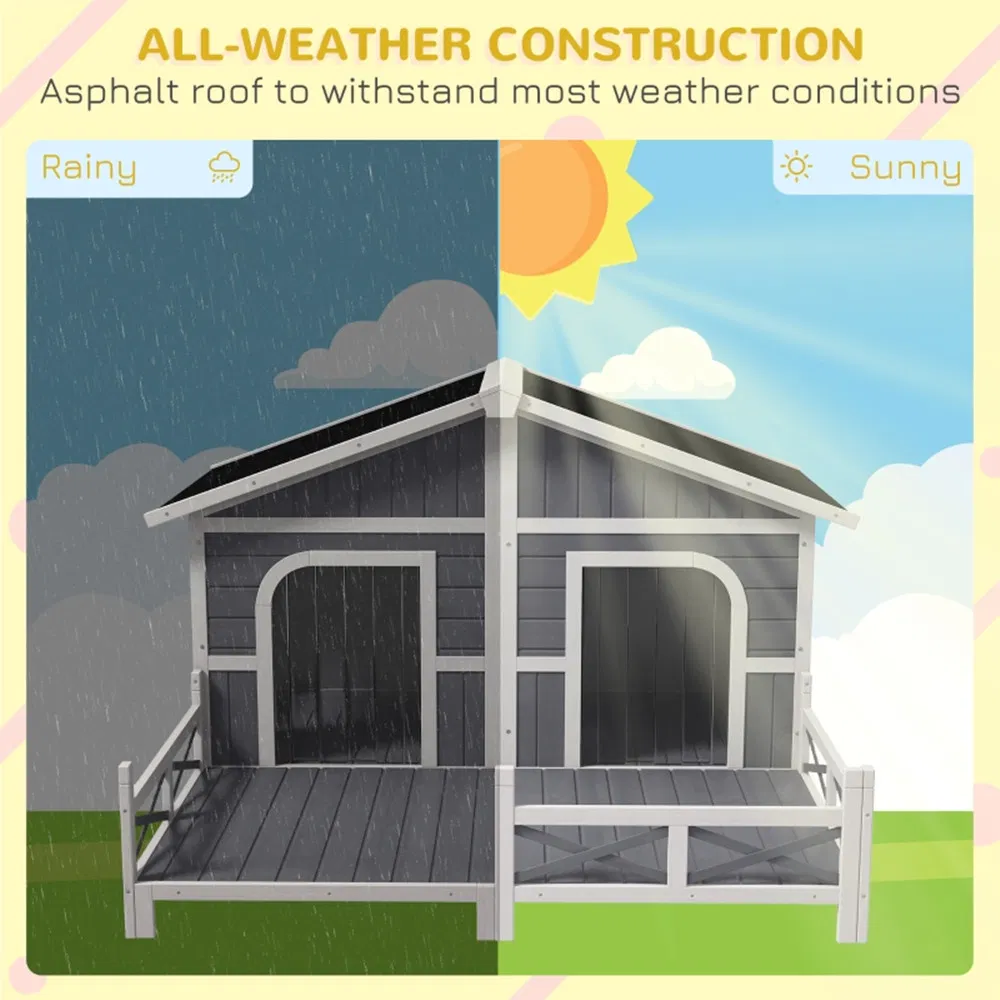 Dog House- Gray, White ( Amazon Shipping)(Prohibited by WalMart) photo 5